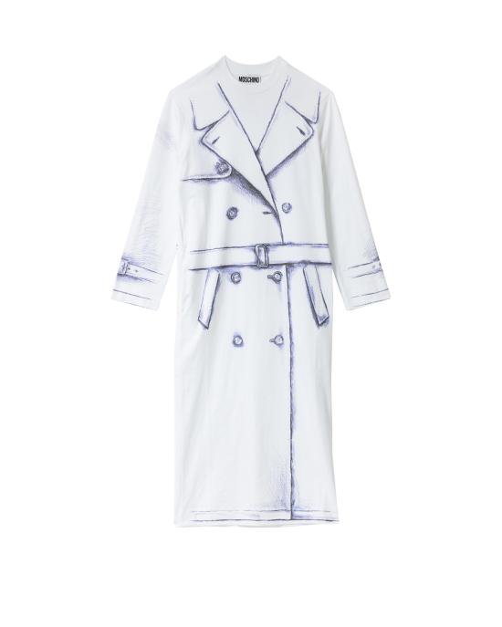25SS 모스키노 롱 원피스 251D 0462 0442 3001 BIANCO MULTI
