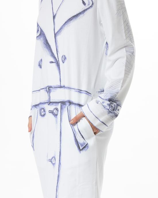 25SS 모스키노 롱 원피스 251D 0462 0442 3001 BIANCO MULTI - MOSCHINO