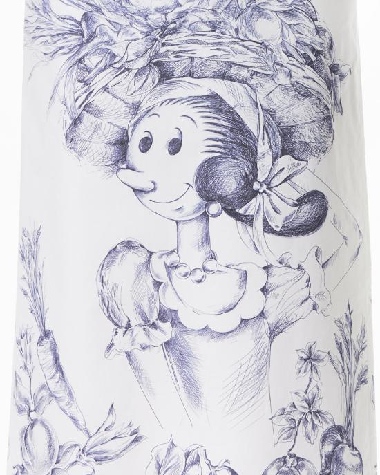 25SS 모스키노 롱 스커트 251D 0123 0450 3002 BIANCO MULTI - MOSCHINO