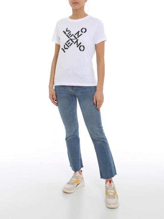 25FW 겐조 반팔 티셔츠 FB52TS8504SJ 01 BIANCO - KENZO