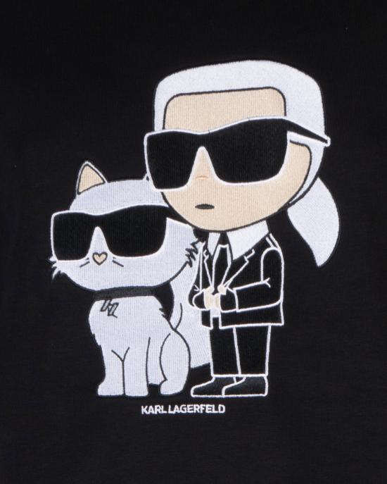 25FW 칼라거펠트 긴팔 티셔츠 230W1803 999 NERO - KARL LAGERFELD