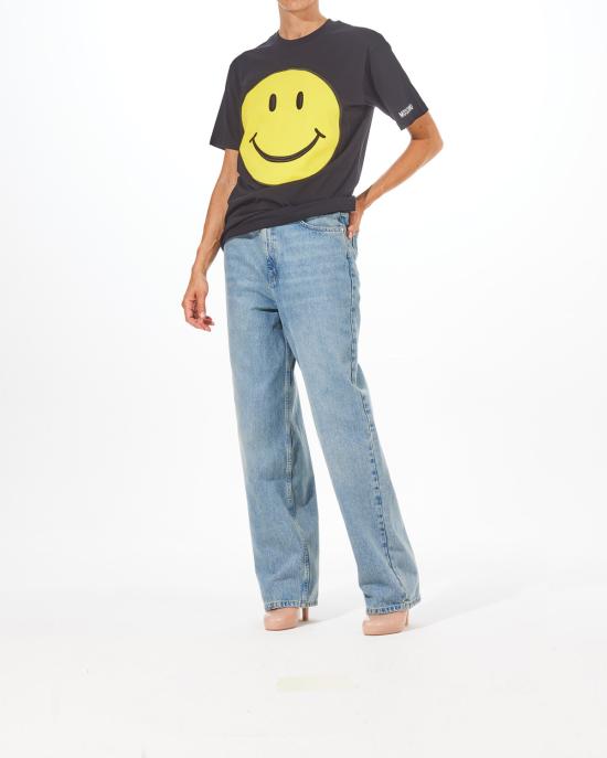 25FW 모스키노 반팔 티셔츠 0709 5441 1555 NERO - MOSCHINO