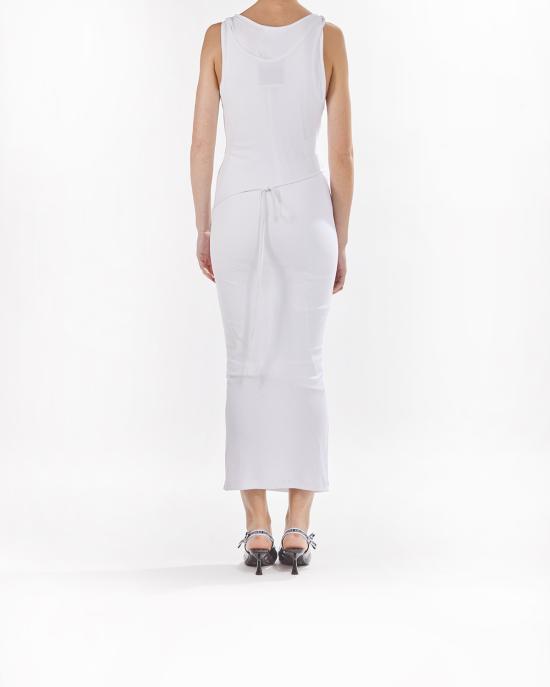 25SS 모스키노 롱 원피스 251D 0414 0445 1001 BIANCO - MOSCHINO