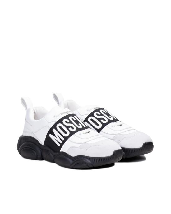 25FW 모스키노 스니커즈 MB15113G0FGA410B BIANCO NERO - MOSCHINO