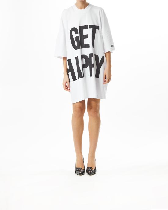 25SS 모스키노 숏 원피스 251D 0434 0442 1001 BIANCO - MOSCHINO