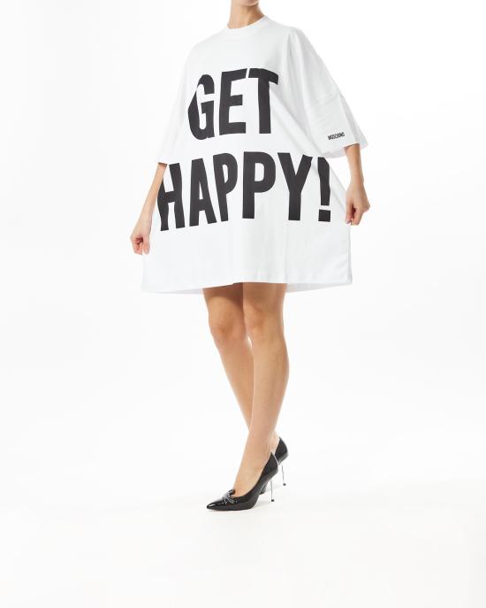 25SS 모스키노 숏 원피스 251D 0434 0442 1001 BIANCO - MOSCHINO