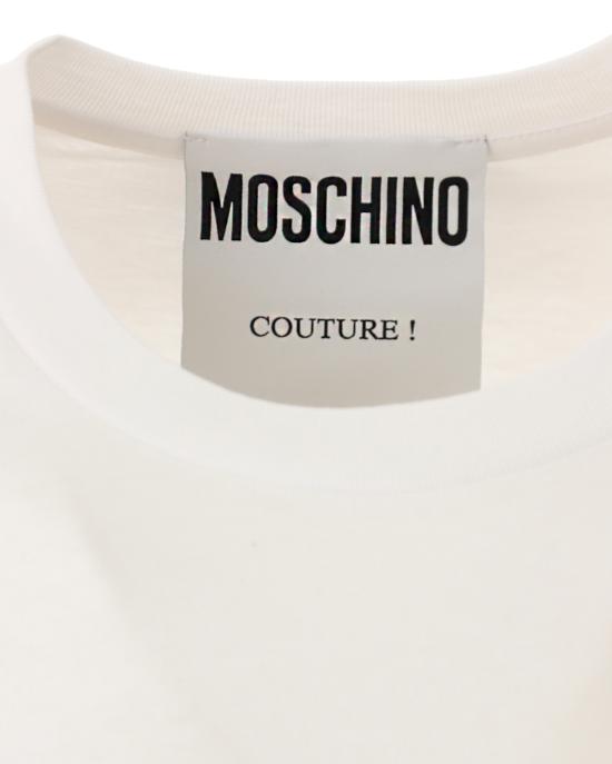  모스키노 반팔 티셔츠 0720 0241 1001 BIANCO - MOSCHINO