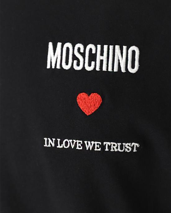  모스키노 반팔 티셔츠 0720 0241 1555 NERO - MOSCHINO