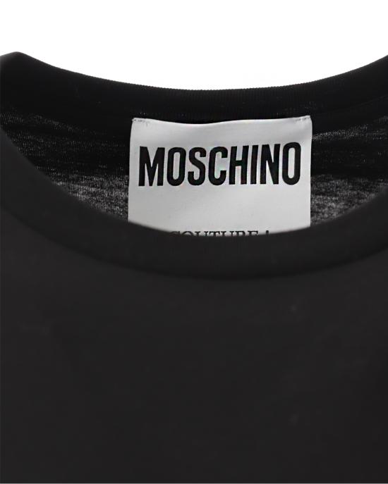  모스키노 반팔 티셔츠 0720 0241 1555 NERO - MOSCHINO