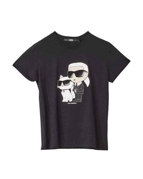 25FW 칼라거펠트 반팔 티셔츠 230W1704 999 NERO