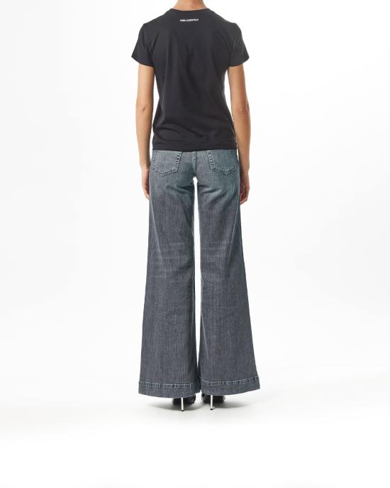 25FW 칼라거펠트 반팔 티셔츠 230W1704 999 NERO - KARL LAGERFELD