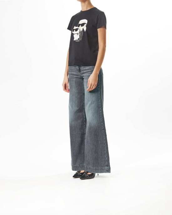 25FW 칼라거펠트 반팔 티셔츠 230W1704 999 NERO - KARL LAGERFELD