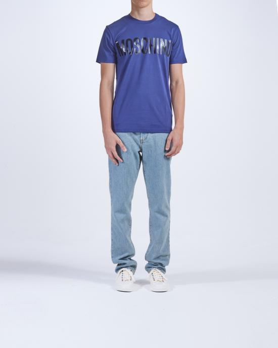 25FW 모스키노 반팔 티셔츠 0701 5241 1342 BLU - MOSCHINO