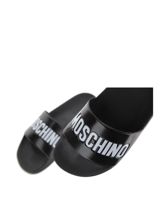 26FW 모스키노 뮬/슬리퍼 MB28022G0HG10 000 nero NERO BIANCO - MOSCHINO