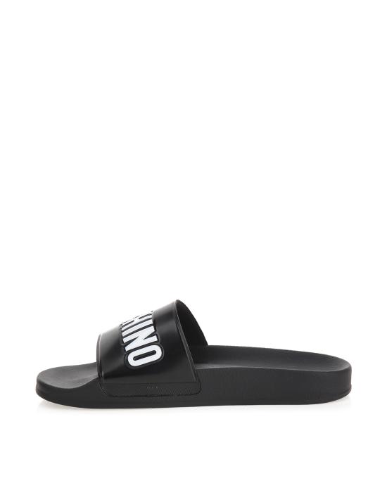 25FW 모스키노 뮬/슬리퍼 MB28022G0HG10 000 nero NERO BIANCO - MOSCHINO