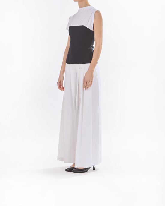 25SS 칼라거펠트 민소매 티셔츠 A2W17055 101 BIANCO NERO - KARL LAGERFELD