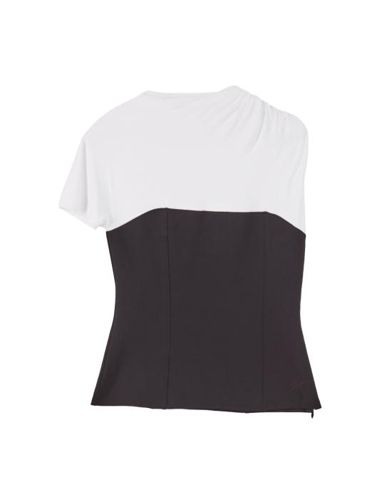 25SS 칼라거펠트 민소매 티셔츠 A2W17055 101 BIANCO NERO