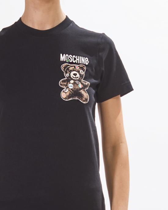 25SS 모스키노 반팔 티셔츠 251D 0709 0441 1555 NERO - MOSCHINO