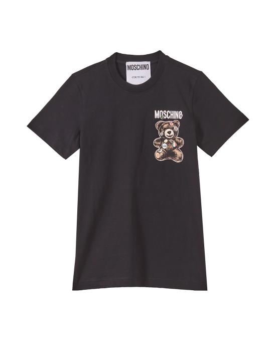 25SS 모스키노 반팔 티셔츠 251D 0709 0441 1555 NERO