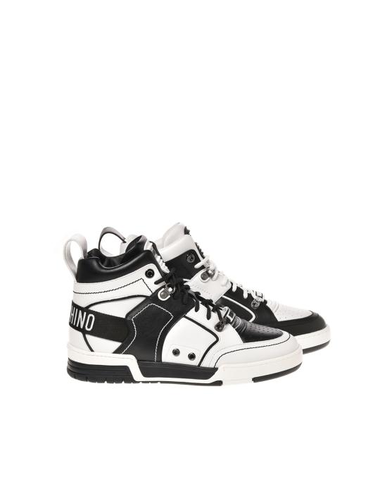 25FW 모스키노 스니커즈 MB15604G1HG4600B BIANCO NERO