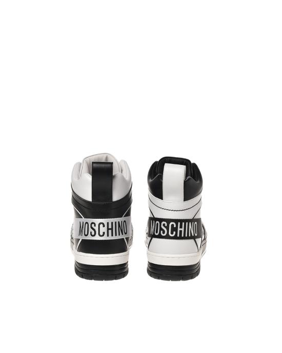 25FW 모스키노 스니커즈 MB15604G1HG4600B BIANCO NERO - MOSCHINO