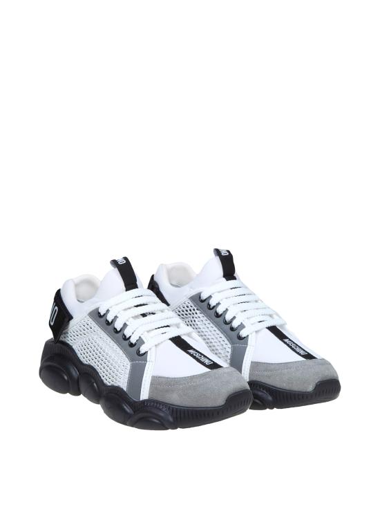 26FW 모스키노 스니커즈 MB15133G1GGJ110A BIANCO NERO - MOSCHINO