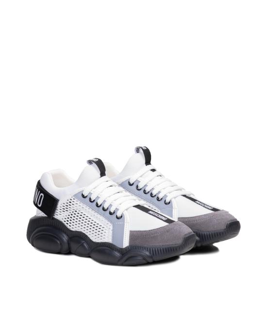 25FW 모스키노 스니커즈 MB15133G1GGJ110A BIANCO NERO - MOSCHINO