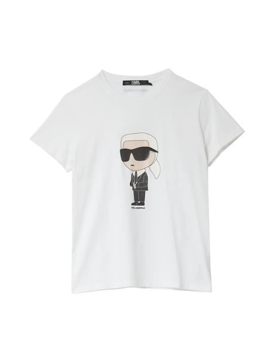 26SS 칼라거펠트 반팔 티셔츠 230W1700 100 white BIANCO