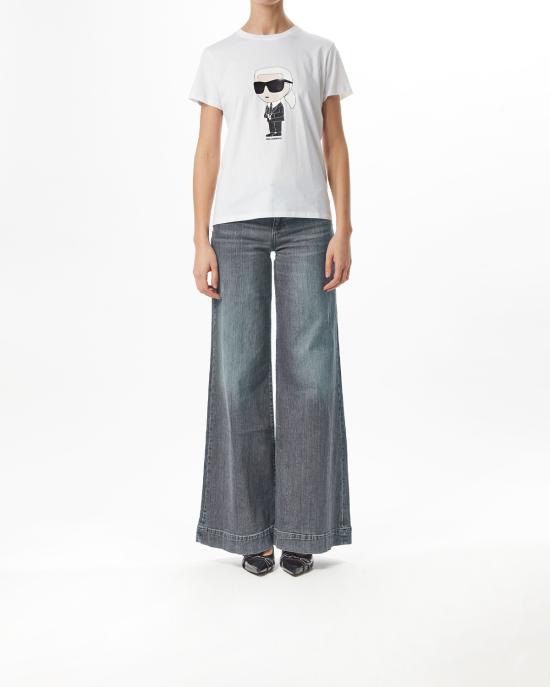 26SS 칼라거펠트 반팔 티셔츠 230W1700 100 white BIANCO - KARL LAGERFELD