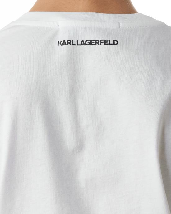 26SS 칼라거펠트 반팔 티셔츠 230W1700 100 white BIANCO - KARL LAGERFELD