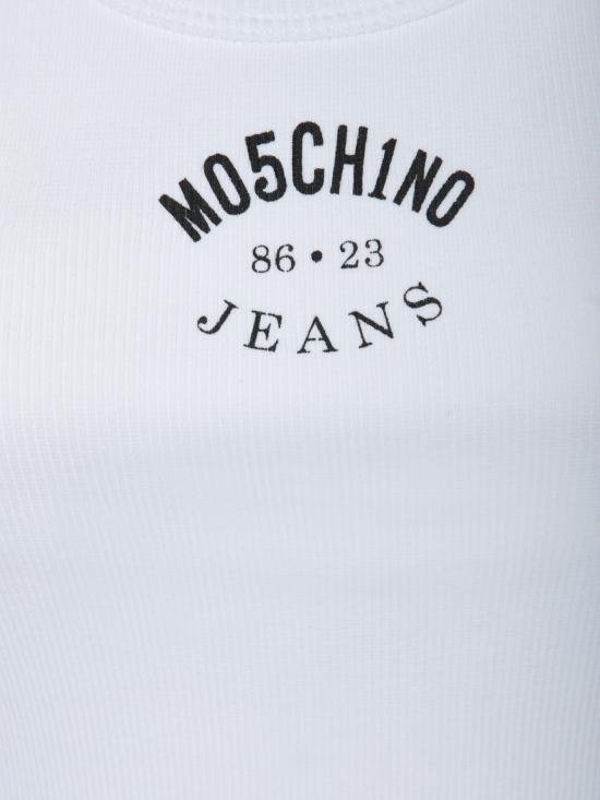 25SS 모스키노 민소매 티셔츠 J0804 3230 1001 White - MOSCHINO