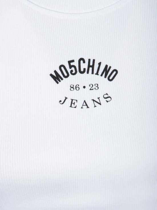25SS 모스키노 반팔 티셔츠 A1206 3230 1001 White - MOSCHINO