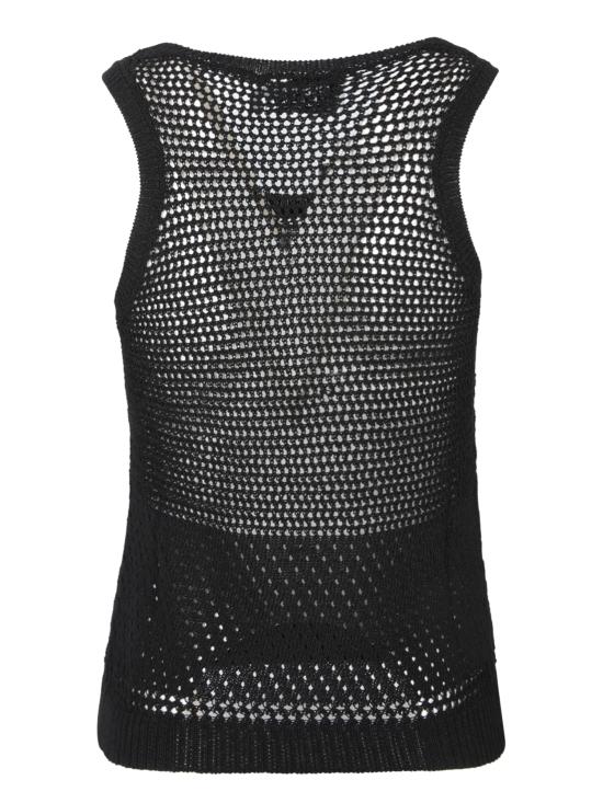 25SS 모스키노 민소매 티셔츠 A0884 3701 0555 Black - MOSCHINO