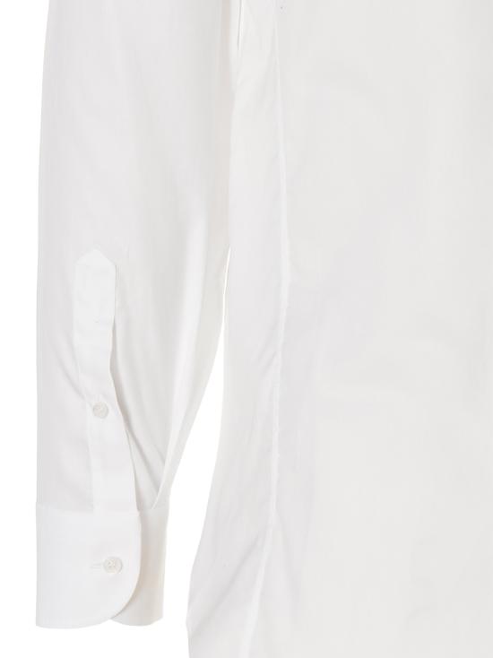 25FW 구찌 코튼 셔츠 더블 G 자수 셔츠 699554ZAJOM9000 White - GUCCI