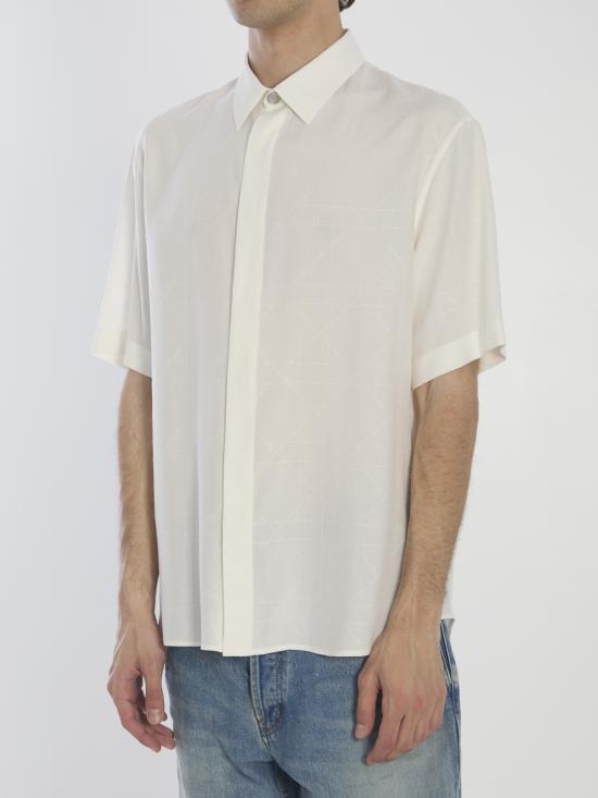 25FW 크리스챤디올 반팔 셔츠 493C516 WHITE - DIOR