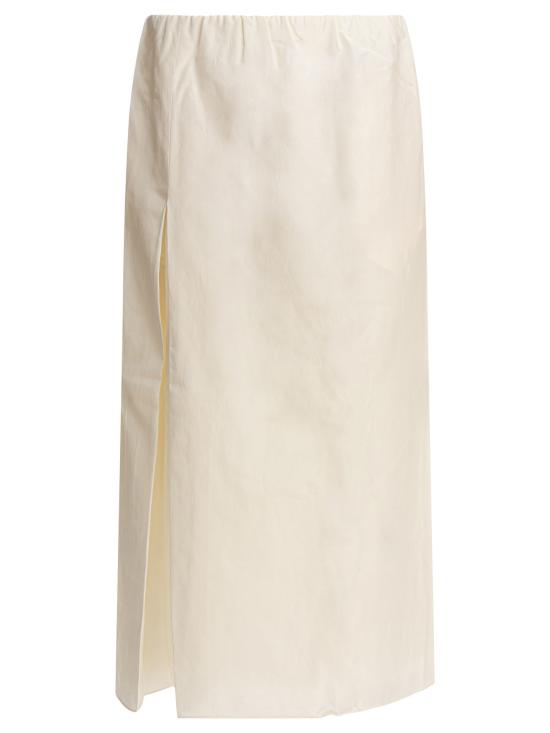 25FW 루루 드 세종 롱 스커트 CARMENIVORY White