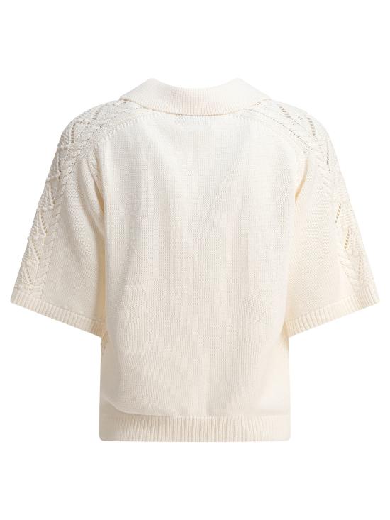 25FW 루루 드 세종 폴로 티셔츠 KINAIVORY White - LOULOU DE SAISON