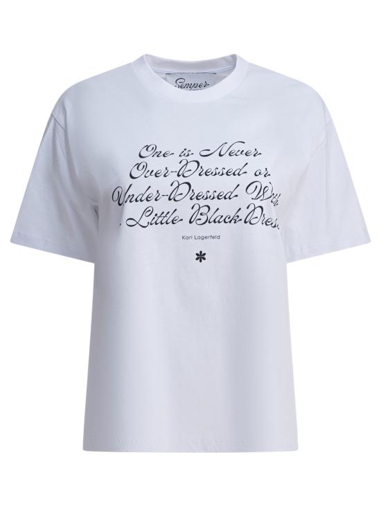 26SS 셈퍼 반팔 티셔츠 TSHIRT QUOTEKARL White