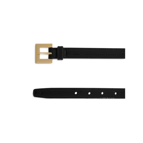 25FW 애니빙 슬림 벨트 A 12 11375 BLK1 BLACK - ANINE BING