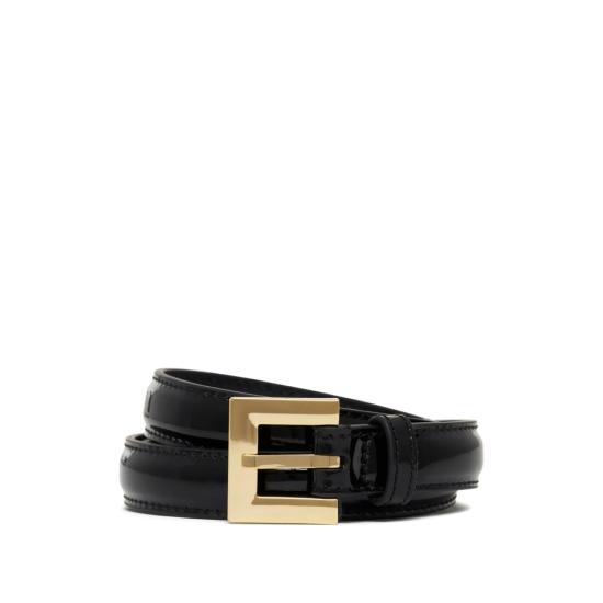 25FW 애니빙 슬림 벨트 A 12 11375 BLK1 BLACK - ANINE BING