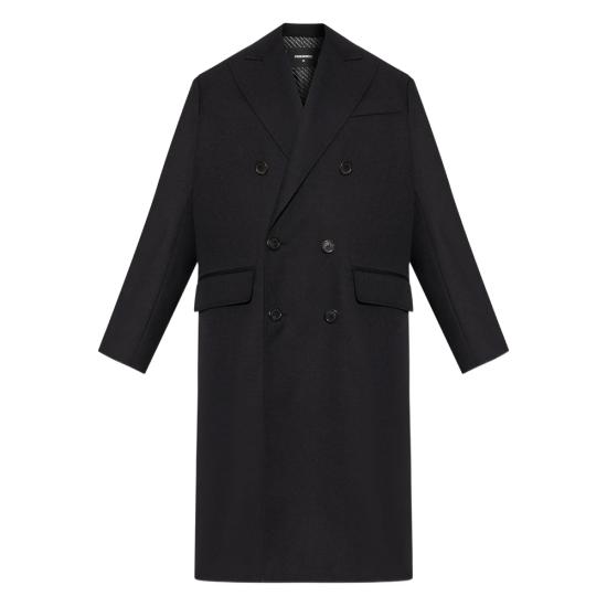 25FW 디스퀘어드2 코트 D35313 S74AA0320 900 BLACK