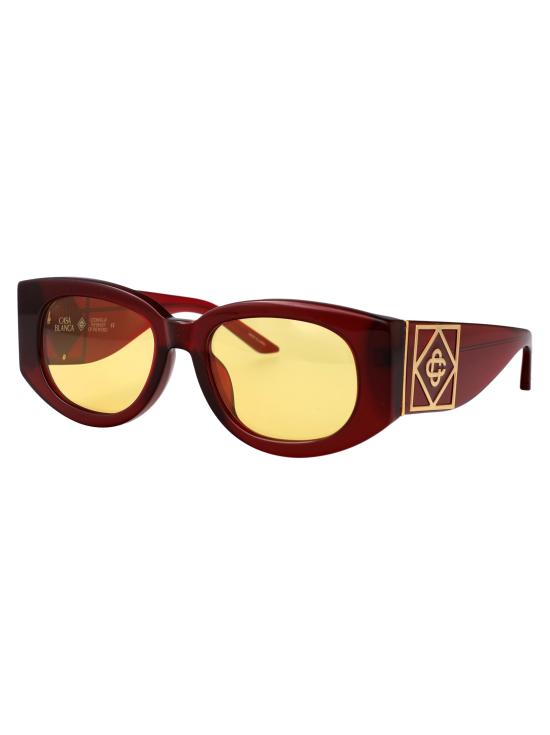 25FW 카사블랑카 선글라스 EW 018 01 WINE GOLD red - CASABLANCA