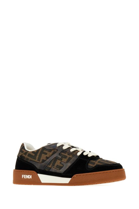 26FW 펜디 메치 스웨이드 로우탑 스니커즈 8E8470AQ6I F17JT MARRONE NERO - FENDI