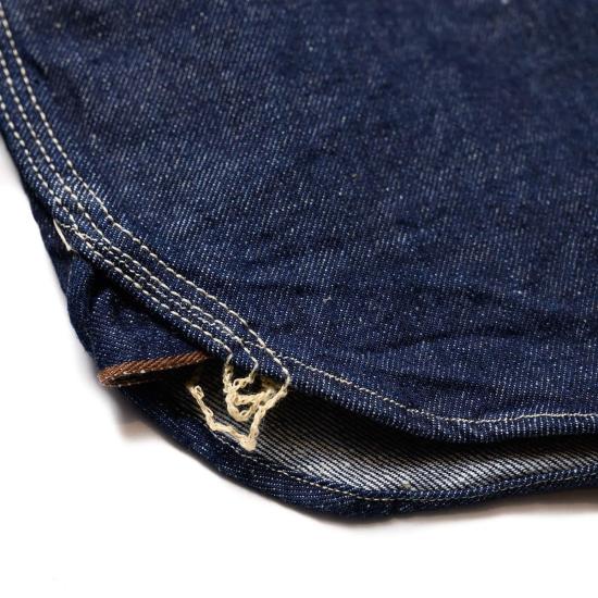  사무라이 진스 데님 셔츠 사무라이 진 일본산 코튼 10온스 데님  인디고 - SAMURAI JEANS