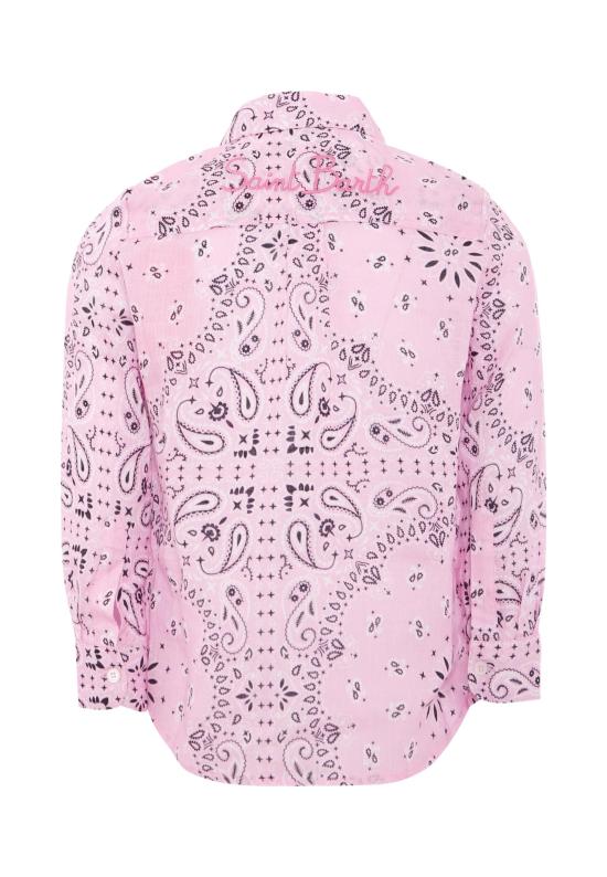 25FW [키즈] 세인트바쓰 셔츠 BRIG003 04940H PINK - MC2 SAINT BARTH