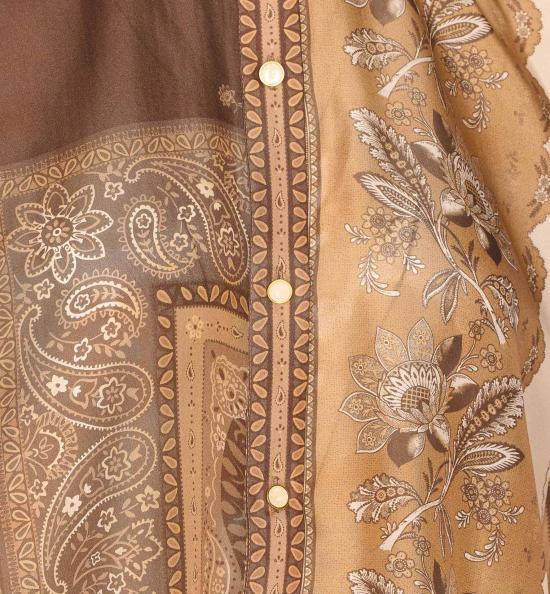 25FW 짐머만 블라우스 4588TSS252 CHCBAN Brown - ZIMMERMANN