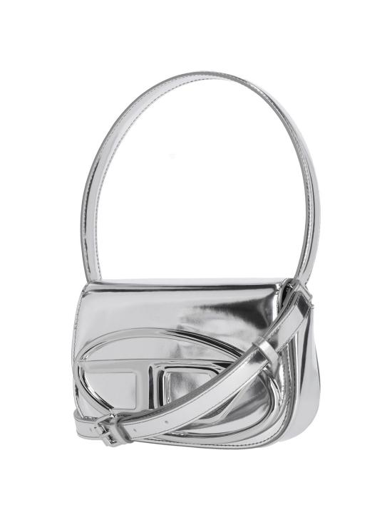 25FW 디젤 1DR 숄더백 인 미러드 레더 X08396 PS202 H0535 Silver - DIESEL