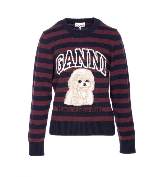 25FW 가니 스웨터 K2567 999 MultiColour