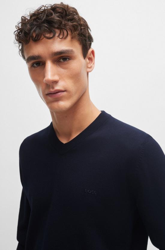 25SS 보스 스웨터 50506042 10255193 01 404 Blue - BOSS