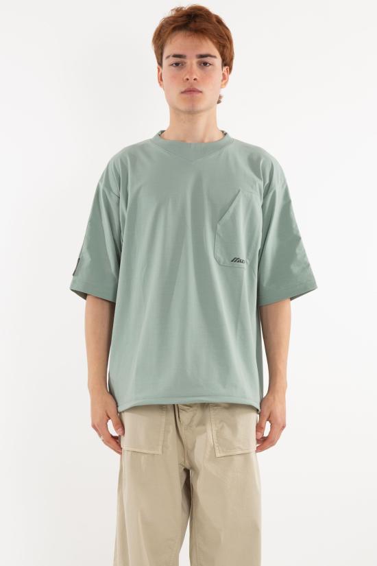 25SS 미즈노 반팔 티셔츠 B2GCC136 ICEBERG GREEN Green